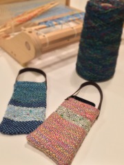 手織り体験携帯ケース